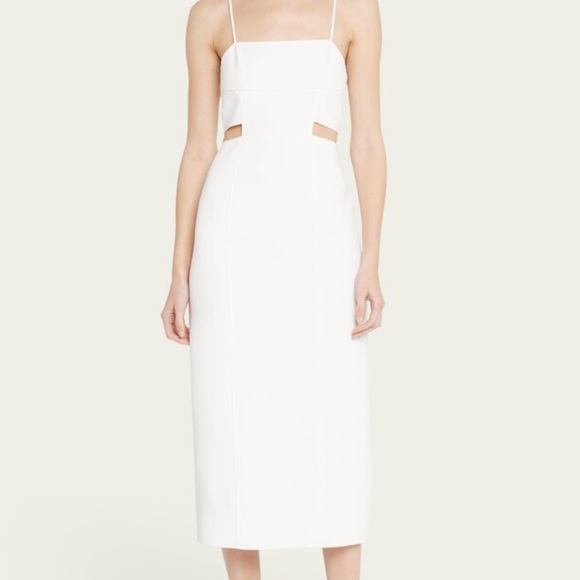 A.L.C. Dresses & Skirts - A.L.C. NWT DALTON CUT OUT MIDI DRESS WHITE SZ 6